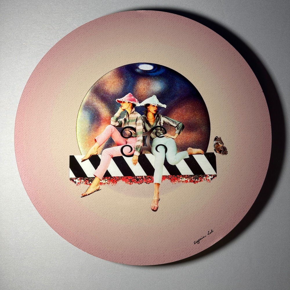 Curioos Eugenia Loli Metal Wall Decor Art Ladies Collage Round Disc‎ no. 1/100